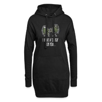 Armee Soldat Heiratsantrag Handgranate Verlobung - Hoodie-Kleid - Schwarz - Vorne
