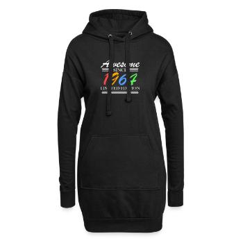 1964 - Jahrgang 1964 - Fantastisch seit 1964 - Hoodie-Kleid - Schwarz - Vorne