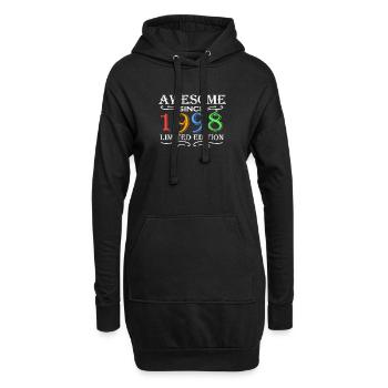 1998 - Jahrgang 1998 - Fantastisch seit 1998 - Hoodie-Kleid - Schwarz - Vorne