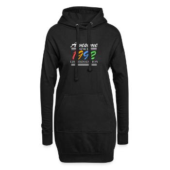 1992 - Jahrgang 1992 - Fantastisch seit 1992 - Hoodie-Kleid - Schwarz - Vorne