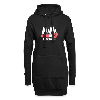 Mama 2023 Mutter Schwangerschaft Schwanger - Hoodie-Kleid - Schwarz - Vorne