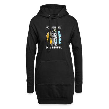 Katze Katzenrasse Abessinierkatze - Hoodie-Kleid - Schwarz - Vorne