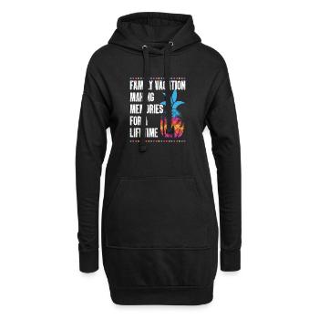 Family Vacation Making Memories Lifetime - Hoodie-Kleid - Schwarz - Vorne