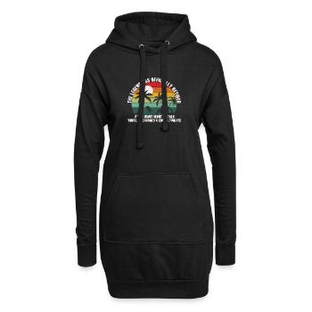La légende est officiellement la retraite - Sweat-shirt à capuche long Femme - noir - Devant