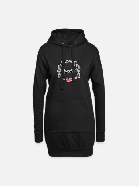 Braut Junggesellinnenabschied - Hoodie-Kleid - Schwarz