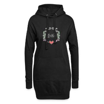 Braut Junggesellinnenabschied - Hoodie-Kleid - Schwarz - Vorne