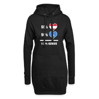 L’Autriche et la Somalie ingénieuses / Cadeau - Sweat-shirt à capuche long Femme - noir - Devant