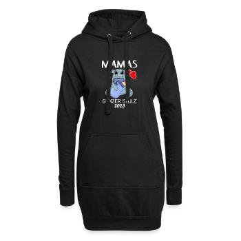 Baby 2023 - Geburt Schwanger 2023 - Baby Junge - Hoodie-Kleid - Schwarz - Vorne