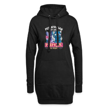 Pädiatrie - Pediatrician by day Ninja by night - Hoodie-Kleid - Schwarz - Vorne