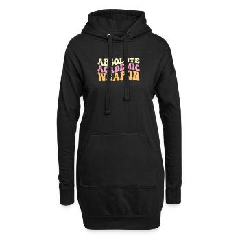 Studenten Absolute Academic Weapon - Hoodie-Kleid - Schwarz - Vorne