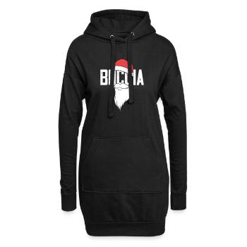 Joueur de boccia Père Noël Boules Boccia - Sweat-shirt à capuche long Femme - noir - Devant