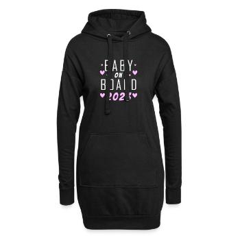 Bébé 2023 - Naissance Enceinte 2023 Grossesse - Sweat-shirt à capuche long Femme - noir - Devant