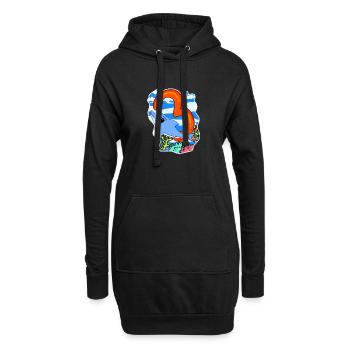 3 Jahre alt - 3. Geburtstag mit Tier Motiv - Hoodie-Kleid - Schwarz - Vorne