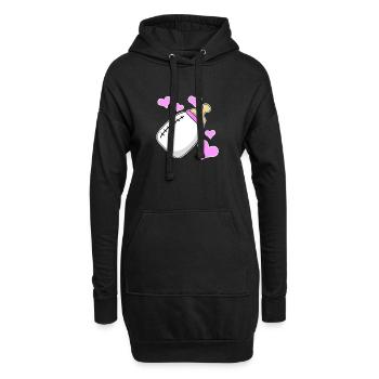 Bouteille de lait fille fille enceinte naissance - Sweat-shirt à capuche long Femme - noir - Devant