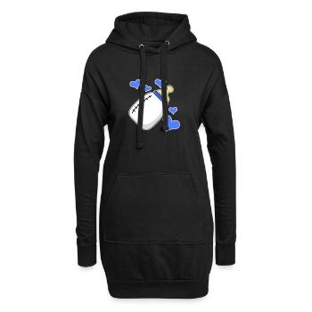 Garçon enceinte Fils biologique - Sweat-shirt à capuche long Femme - noir - Devant
