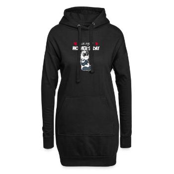 Muttertag - erster Muttertag Geschenk - Hoodie-Kleid - Schwarz - Vorne
