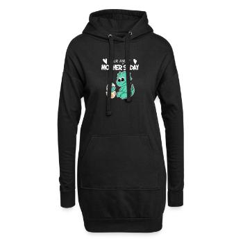 Muttertag - erster Muttertag Geschenk - Hoodie-Kleid - Schwarz - Vorne