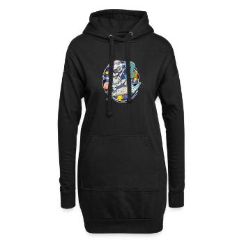 2 ans Cadeau d’anniversaire de garçon - Sweat-shirt à capuche long Femme - noir - Devant