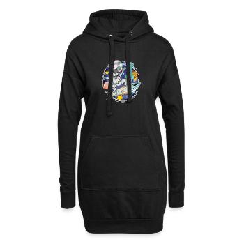 1 Jahr alt - Einschulung - Gewinner - Hoodie-Kleid - Schwarz - Vorne