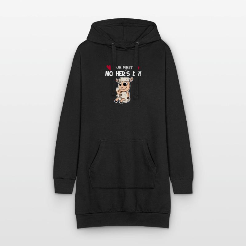 Muttertag - erster Muttertag Geschenk Hoodie-Kleid