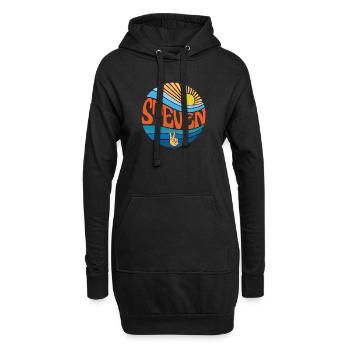 Steven Hemd Vintage Sunset Steven Groovy Tie Dye - Hoodie-Kleid - Schwarz - Vorne