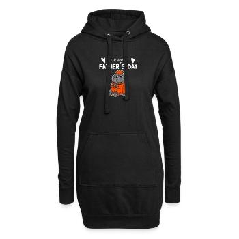 Vatertag - erster Vatertag Geschenk - Hoodie-Kleid - Schwarz - Vorne