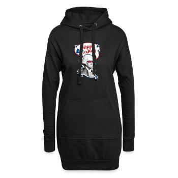 4 juillet - Jour de l’indépendance. Si vous aimez la liberté - Sweat-shirt à capuche long Femme - noir - Devant