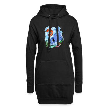3ème anniversaire Motif Dauphin - Trois ans - Sweat-shirt à capuche long Femme - noir - Devant