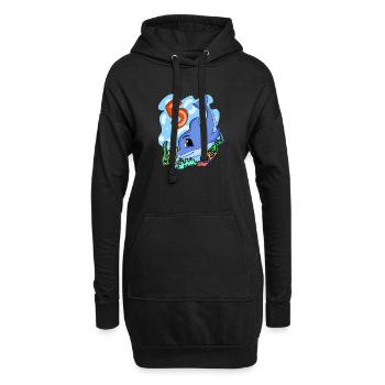 5ème anniversaire Motif Dauphin - Cinq ans - Sweat-shirt à capuche long Femme - noir - Devant