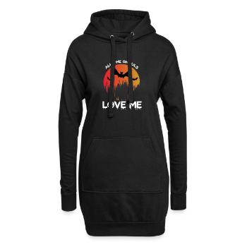 All The Ghouls Love Me Halloween - Hoodie-Kleid - Schwarz - Vorne