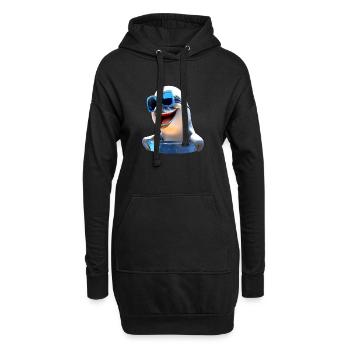 Delphin Sonnenbrille Liebe Delfine Süßer Delfin - Hoodie-Kleid - Schwarz - Vorne