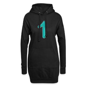 Numéro 1 - Sweat-shirt à capuche long Femme - noir - Devant