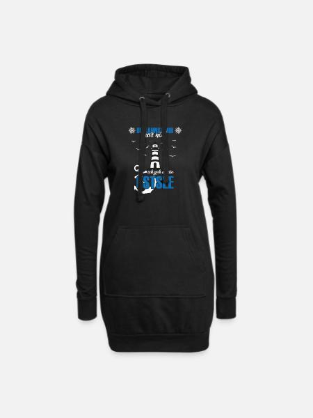 Ostsee - Hoodie-Kleid - Schwarz