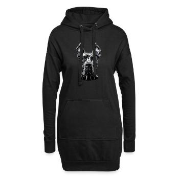 Dogue Allemand Hatz Mâle Saupacker Dogue Allemand - Sweat-shirt à capuche long Femme - noir - Devant
