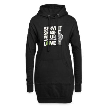 Tennis Power Serve Smash Victory - Sweat-shirt à capuche long Femme - noir - Devant