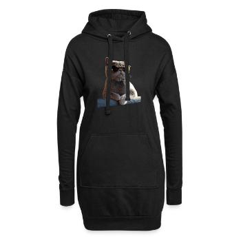 Britisch Kurzhaar Katze BKH Katzenmama Süße Katzen - Hoodie-Kleid - Schwarz - Vorne