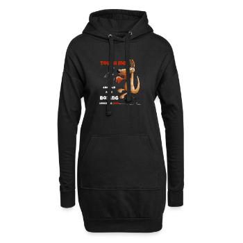 Tough Me Leçon de Boxe Boxer Kangourou - Sweat-shirt à capuche long Femme - noir - Devant