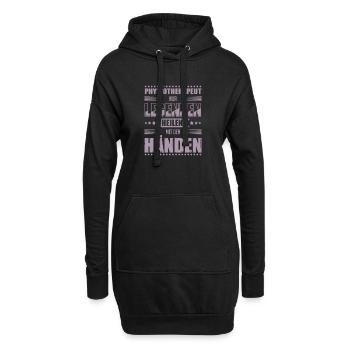 Physiotherapeut Geschenkideen - Hoodie-Kleid - Schwarz - Vorne