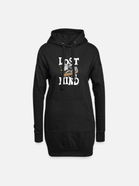 Lost my mind - Hoodie-Kleid - Schwarz