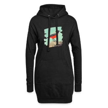 Canari - Sweat-shirt à capuche long Femme - noir - Devant