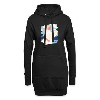 Surfer - Hoodie-Kleid - Schwarz - Vorne