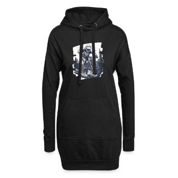 Vététistes Descente Montagne Cyclisme - Sweat-shirt à capuche long Femme - noir - Devant