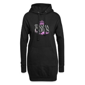 Drama Queen Königin Prinzessin Selbstwert Frauen - Hoodie-Kleid - Schwarz - Vorne