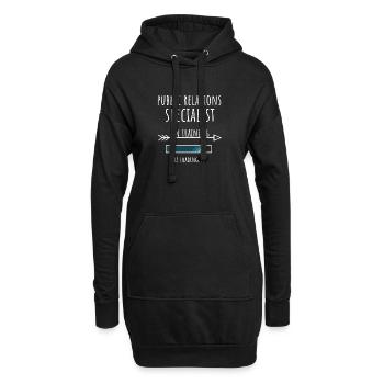 Public Relations Specialist in Ausbildung Beruf - Hoodie-Kleid - Schwarz - Vorne
