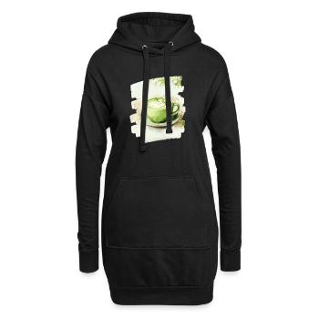 Matcha 12 - Hoodie-Kleid - Schwarz - Vorne