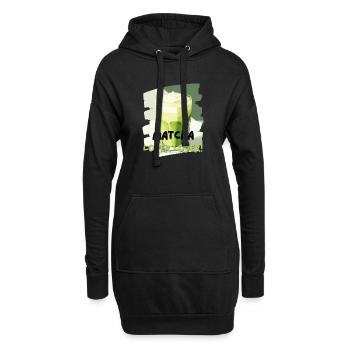 Matcha Lover Lover Matcha Latte Liebhaber Grüntee - Hoodie-Kleid - Schwarz - Vorne