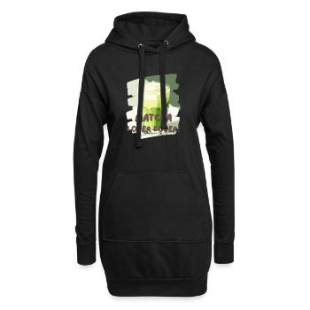 Matcha Lover Lover Matcha Latte Liebhaber Grüntee - Hoodie-Kleid - Schwarz - Vorne