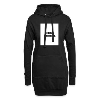 Low Battery – Social Mode Off - Sweat-shirt à capuche long Femme - noir - Devant