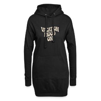 Vacation Mood On Sommer Festival Reise Club Urlaub - Hoodie-Kleid - Schwarz - Vorne