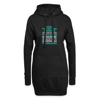 Conception de devis pour Asset Protection Manager - Sweat-shirt à capuche long Femme - noir - Devant
